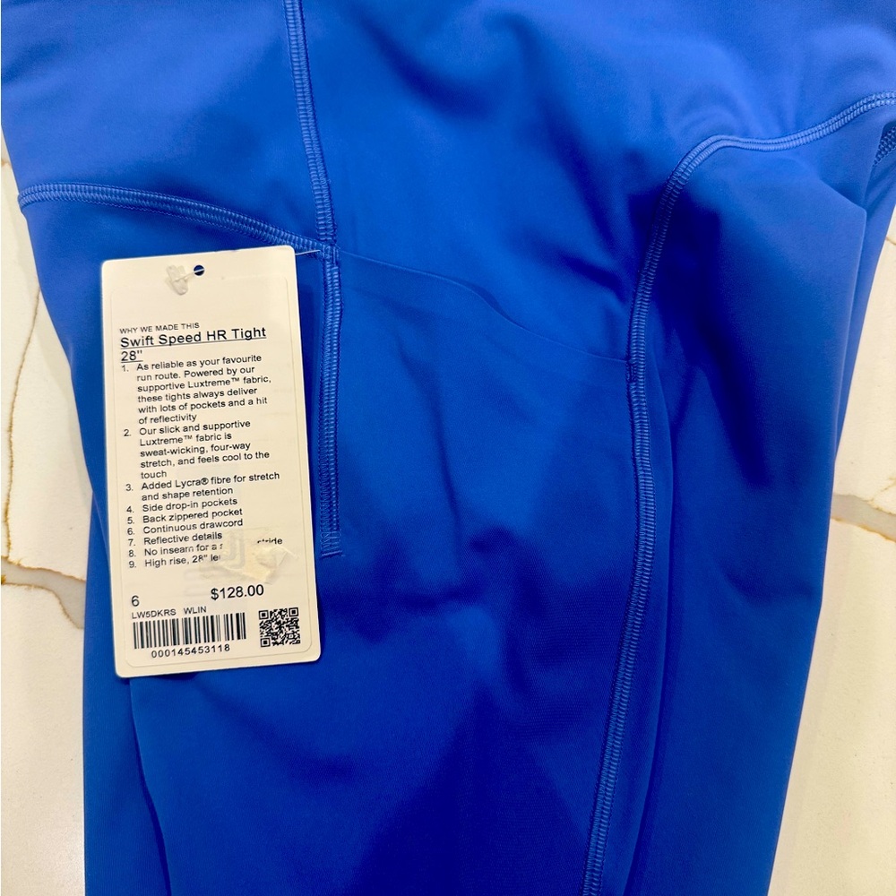Lululemon Swift speed HR 28” leggings size 6